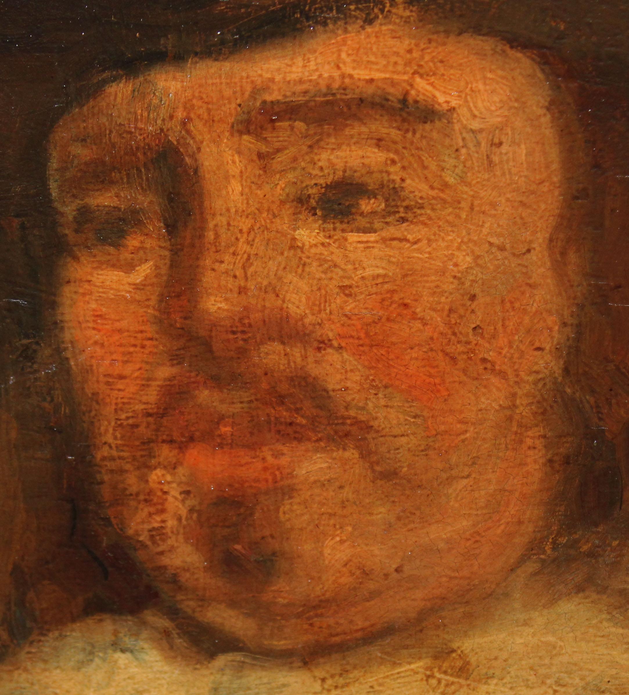 Ecole française (XIX) - Portrait d'un gentilhomme (Braun), Portrait Painting, von Unknown