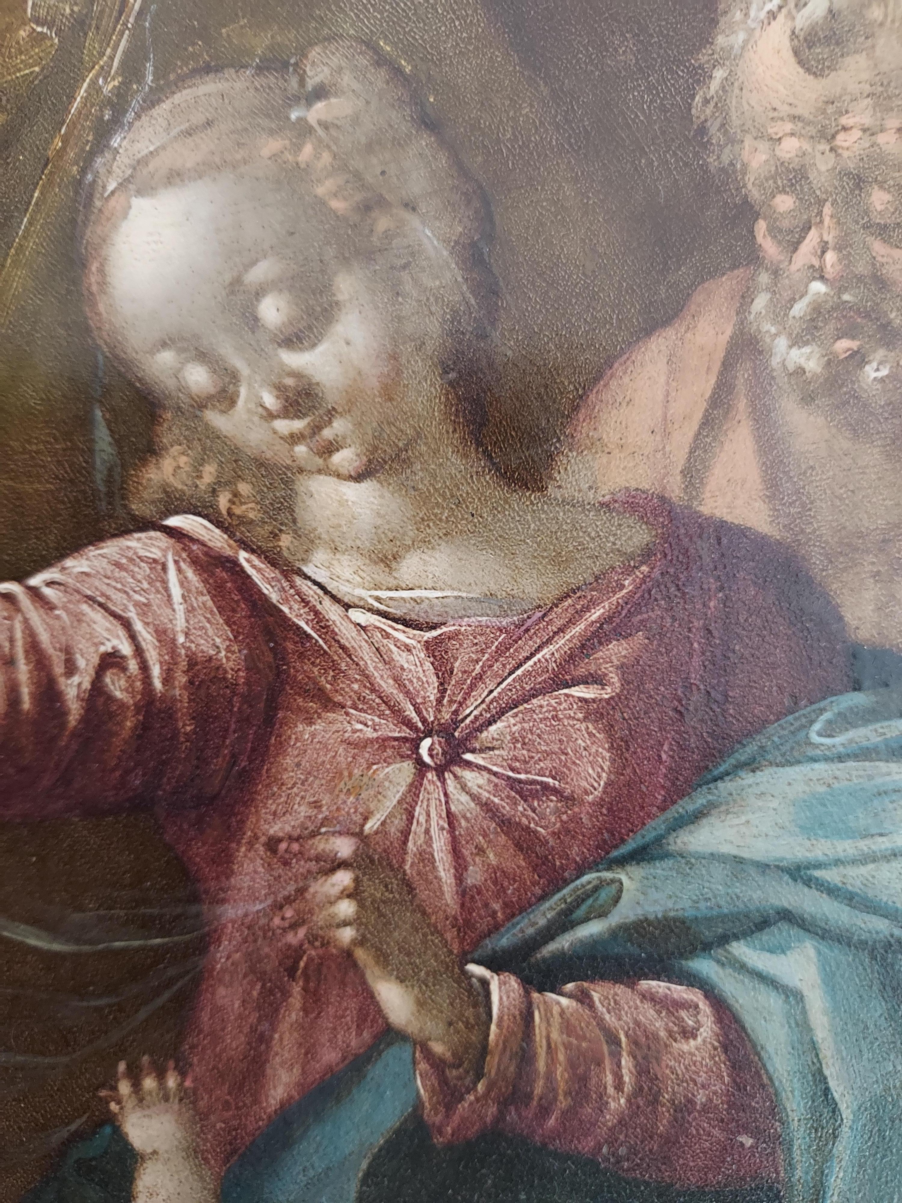 Oil on copper after Raphael 