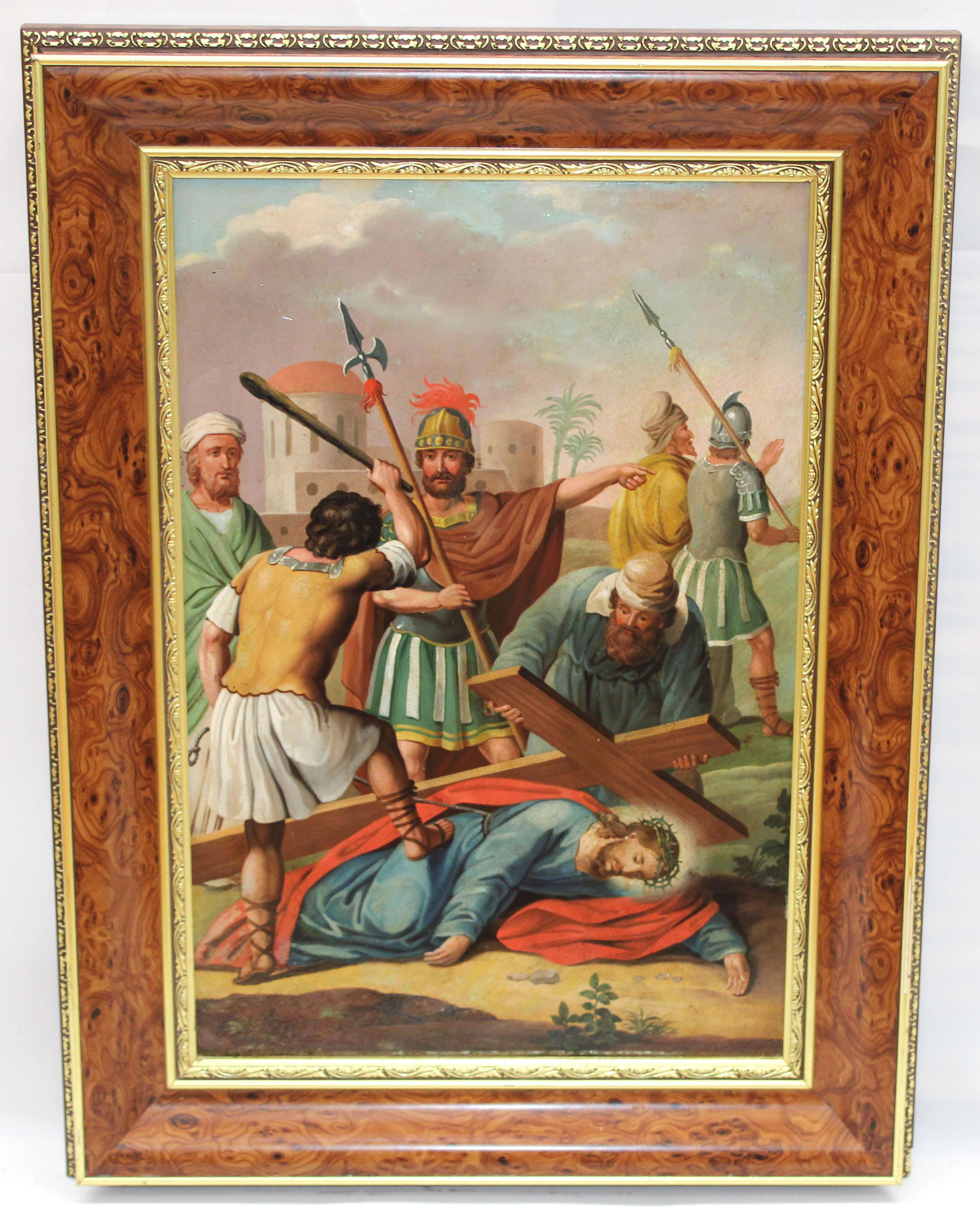Ecole Italienne (XIX) - Scène biblique - Painting by Unknown