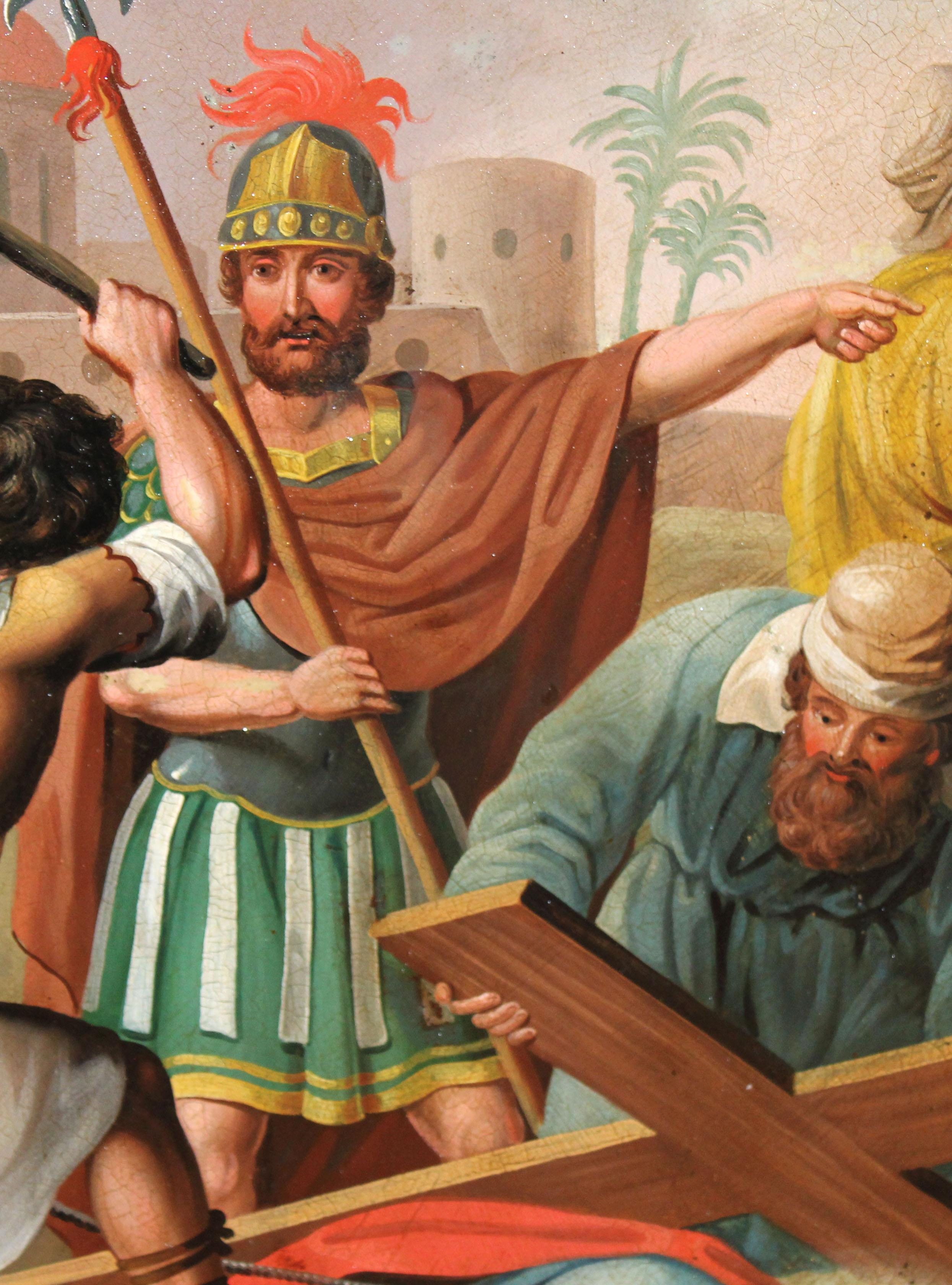 Ecole Italienne (XIX) - Scène biblique - Italian School Painting by Unknown