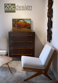 Ed Bearden Oil on Canvas 'Edge of the Woods in Fall' 1974 Texas Artist