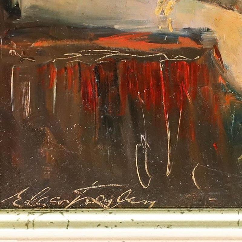 Edgar Freyberg (b.1927) - 20th Century Oil, The Socialite For Sale 1