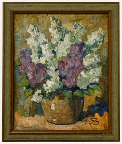 Edmond von Sijben de Maroije (1876-1970) - Framed Oil, Hyacinths