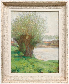 Edouard Plisson - Mid 20th Century Oil, The Willows