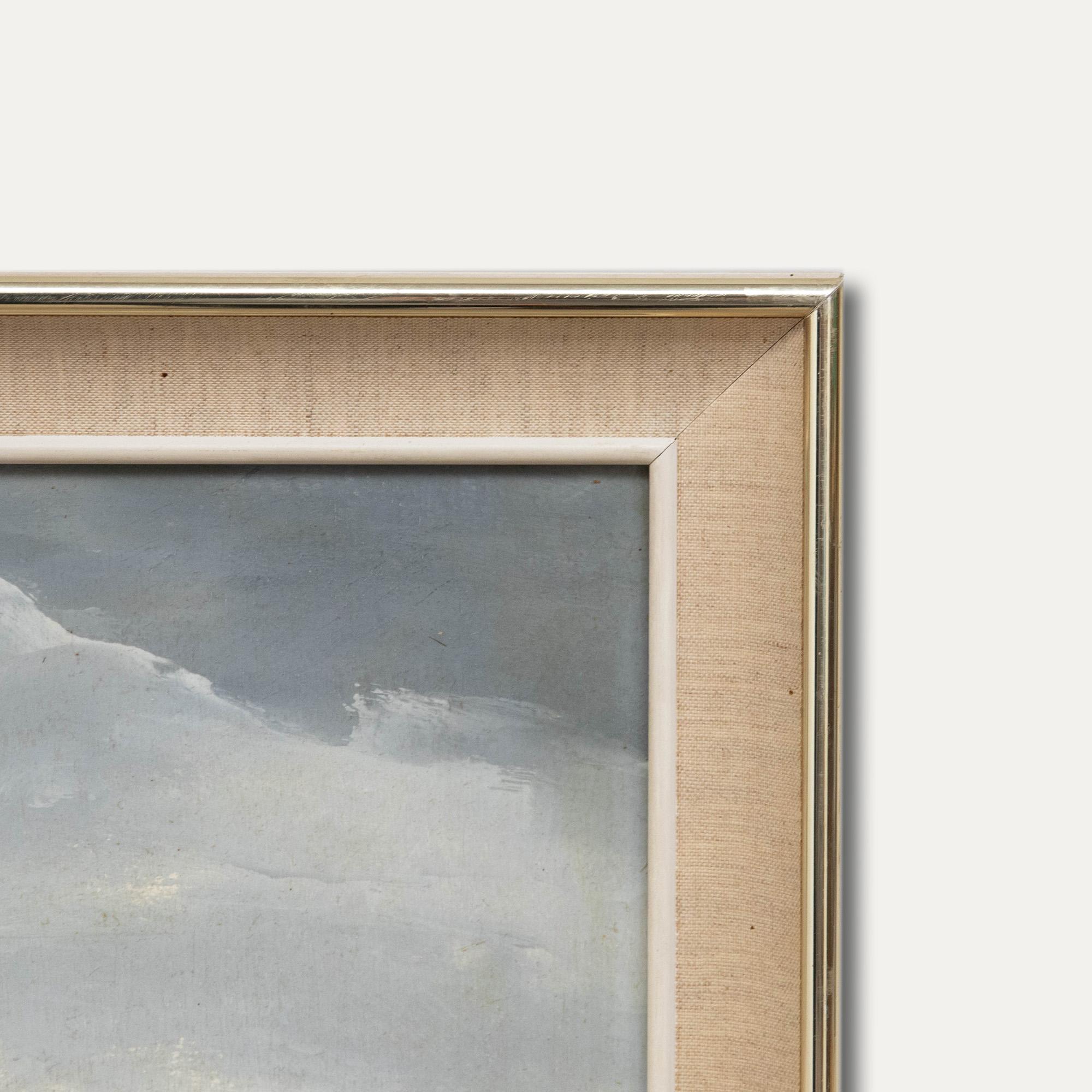 Edward Elliott - Framed 20th Century Oil, Estuary Landscape For Sale 1