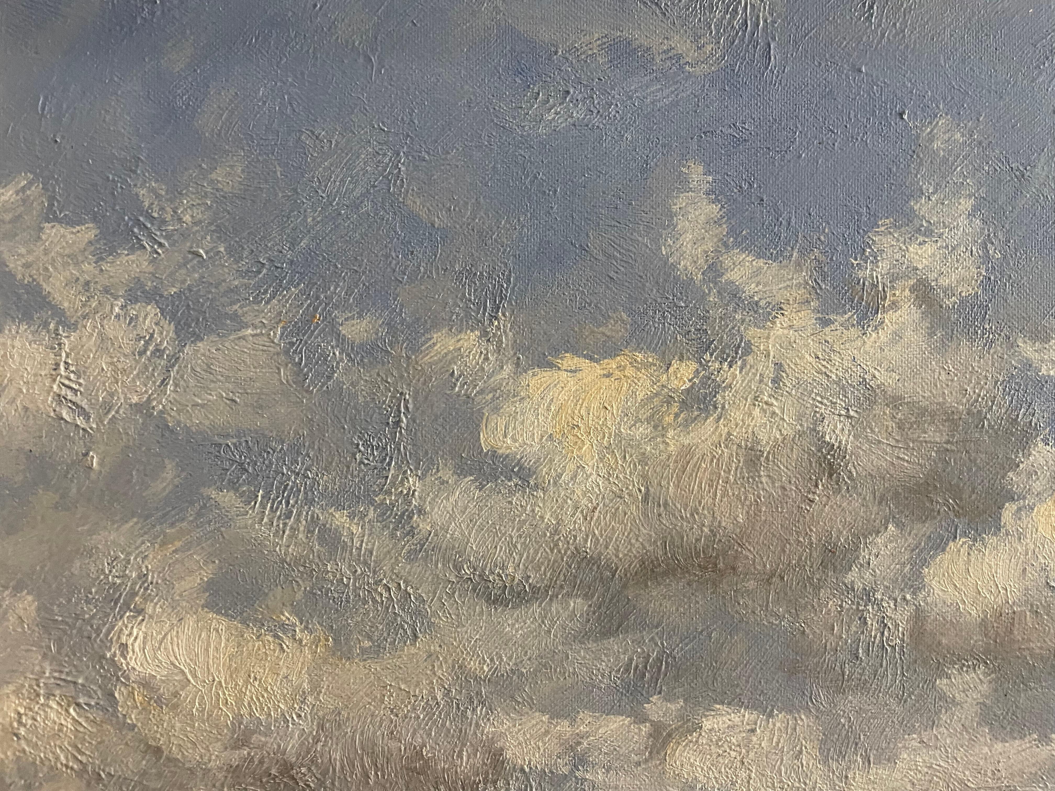 Edwardianische Strandszene, britische/französische Ölgemälde auf Leinwand, frühes 20. Jahrhundert 7