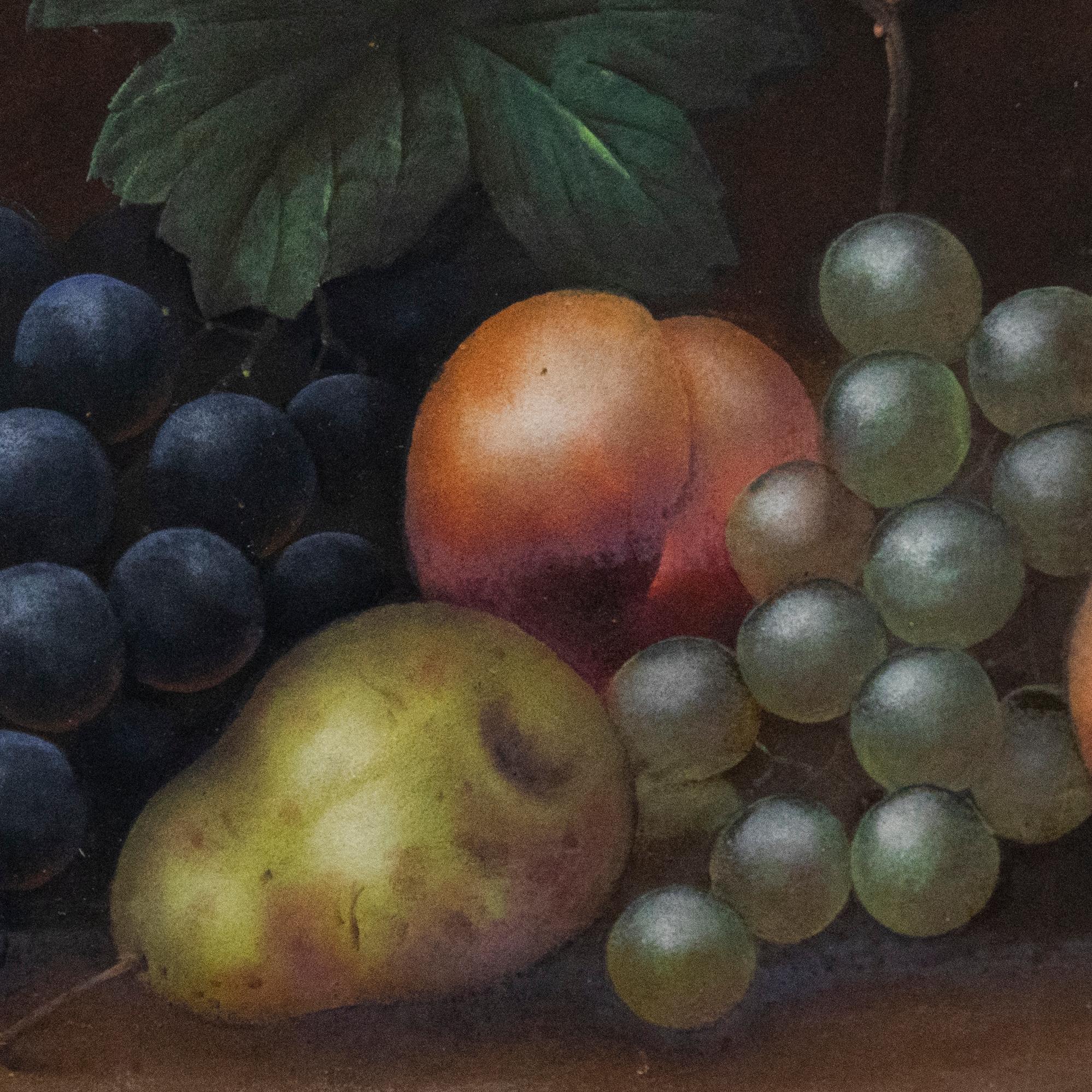 Edwin Steele (1839-1919) – Ölgemälde, Stillleben mit Früchten, spätes 19. Jahrhundert im Angebot 1