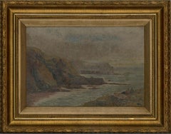 E.G. Lear - 1894 Oil, Coastal Scene