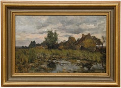 Egbert Rubertus Derk Schaap (1862-1939) - Framed Oil, Villa Nova in Ankeveen