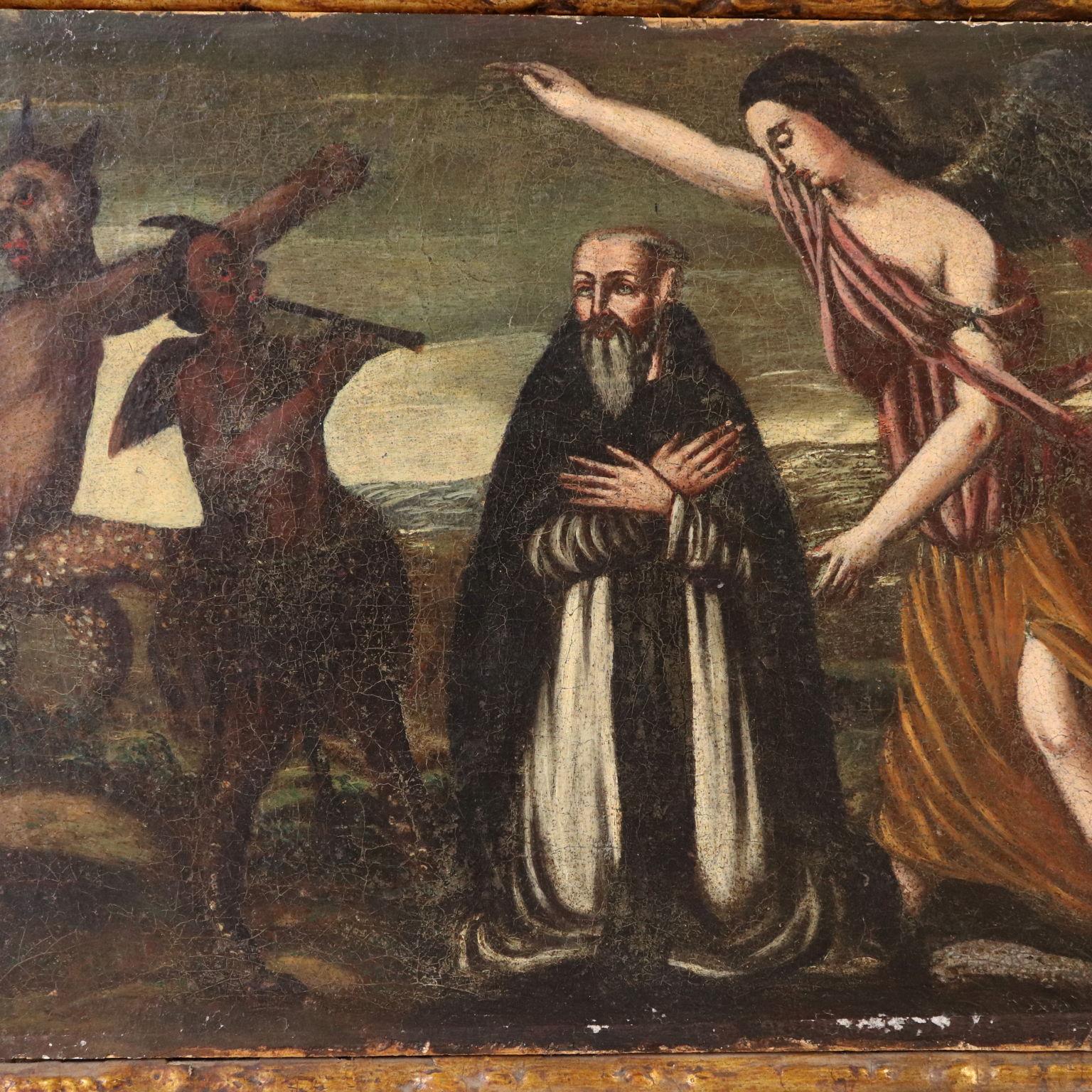 Eight Canvas with Life Scenes of St. Antony 17th Century 2