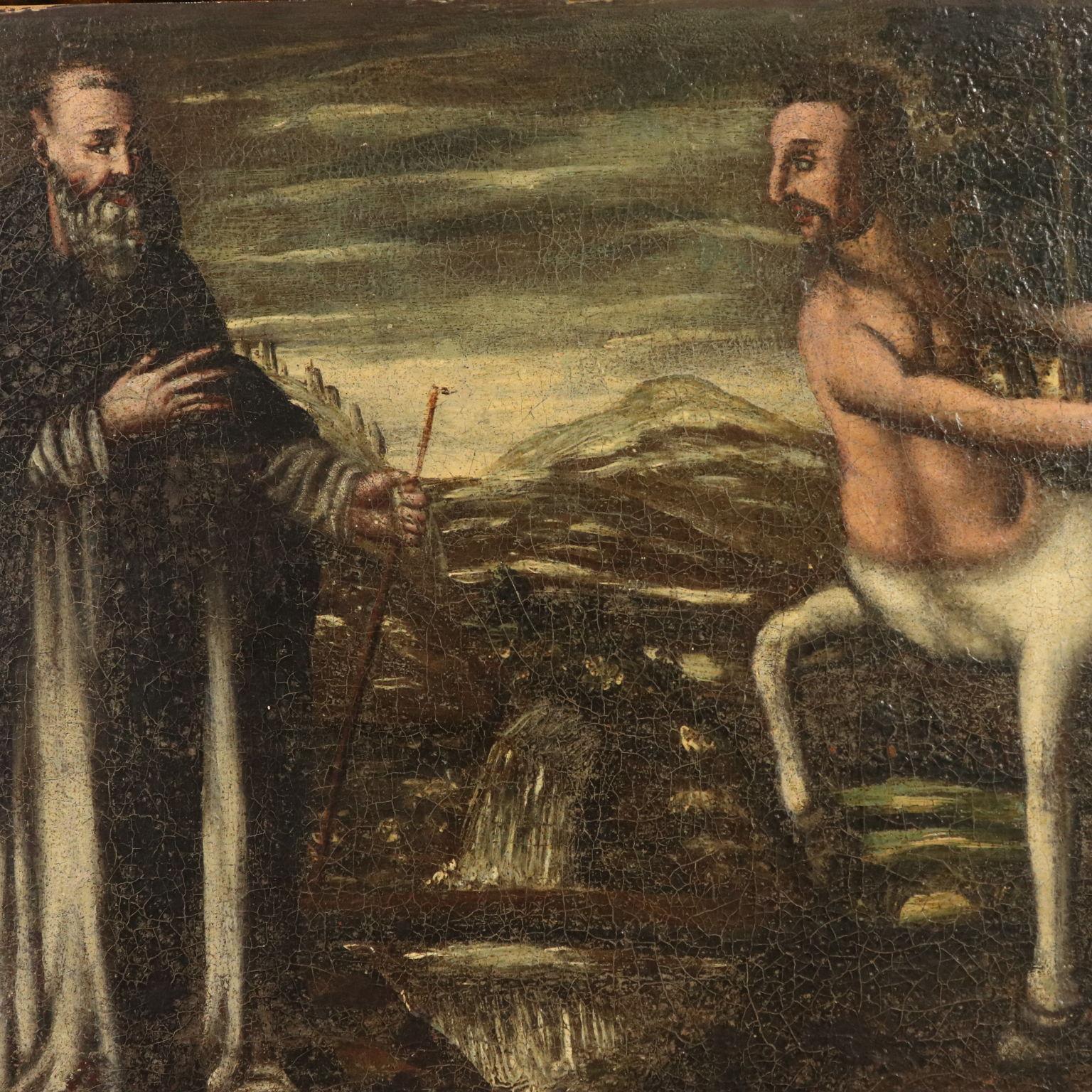 Eight Canvas with Life Scenes of St. Antony 17th Century 5