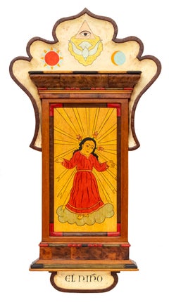 "El Niño" Retablo – New Mexico-Style Contemporary Spanish Colonial Painting
