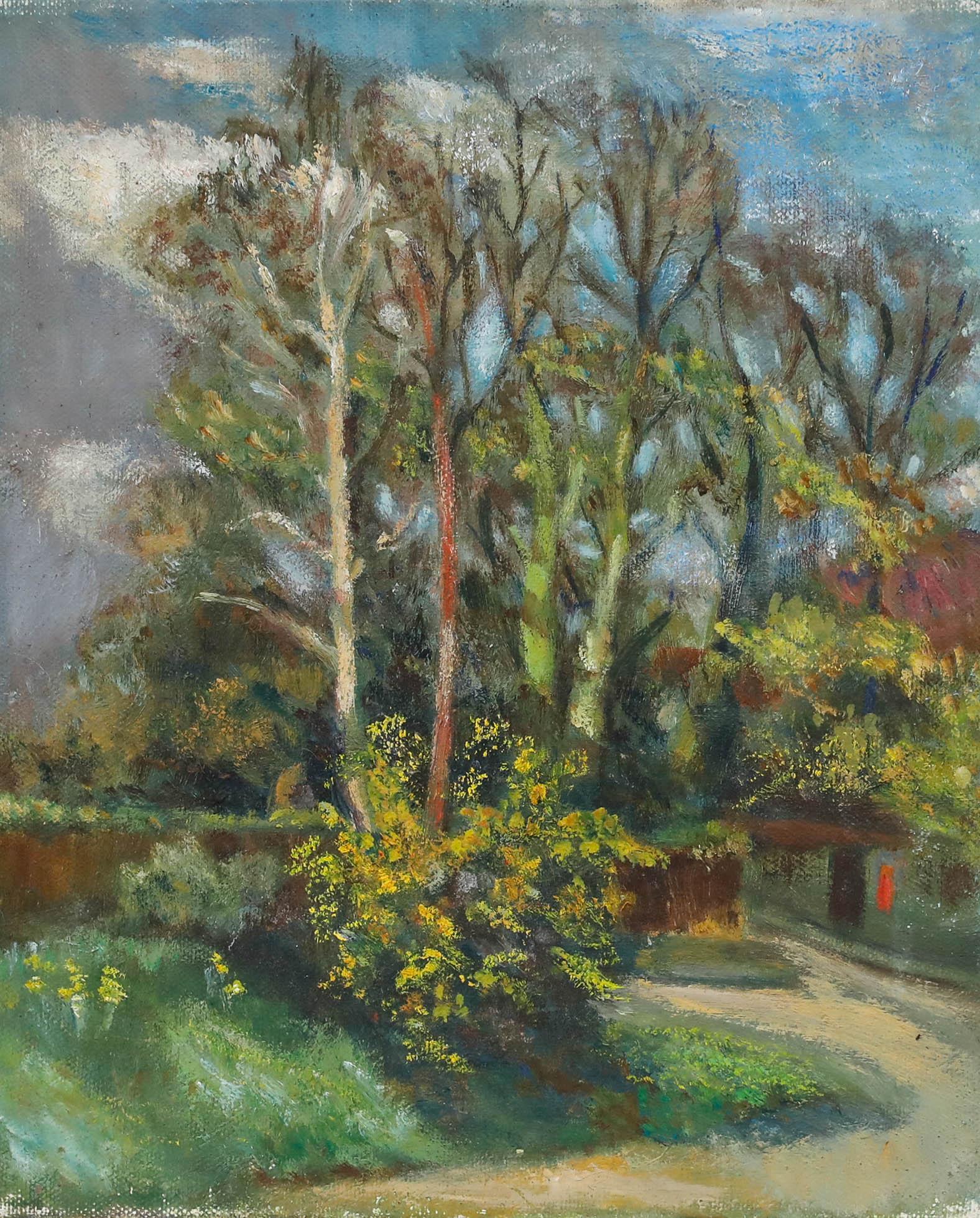 Elaine Blamey - 20. Jahrhundert Öl, Herbstzeit – Painting von Unknown