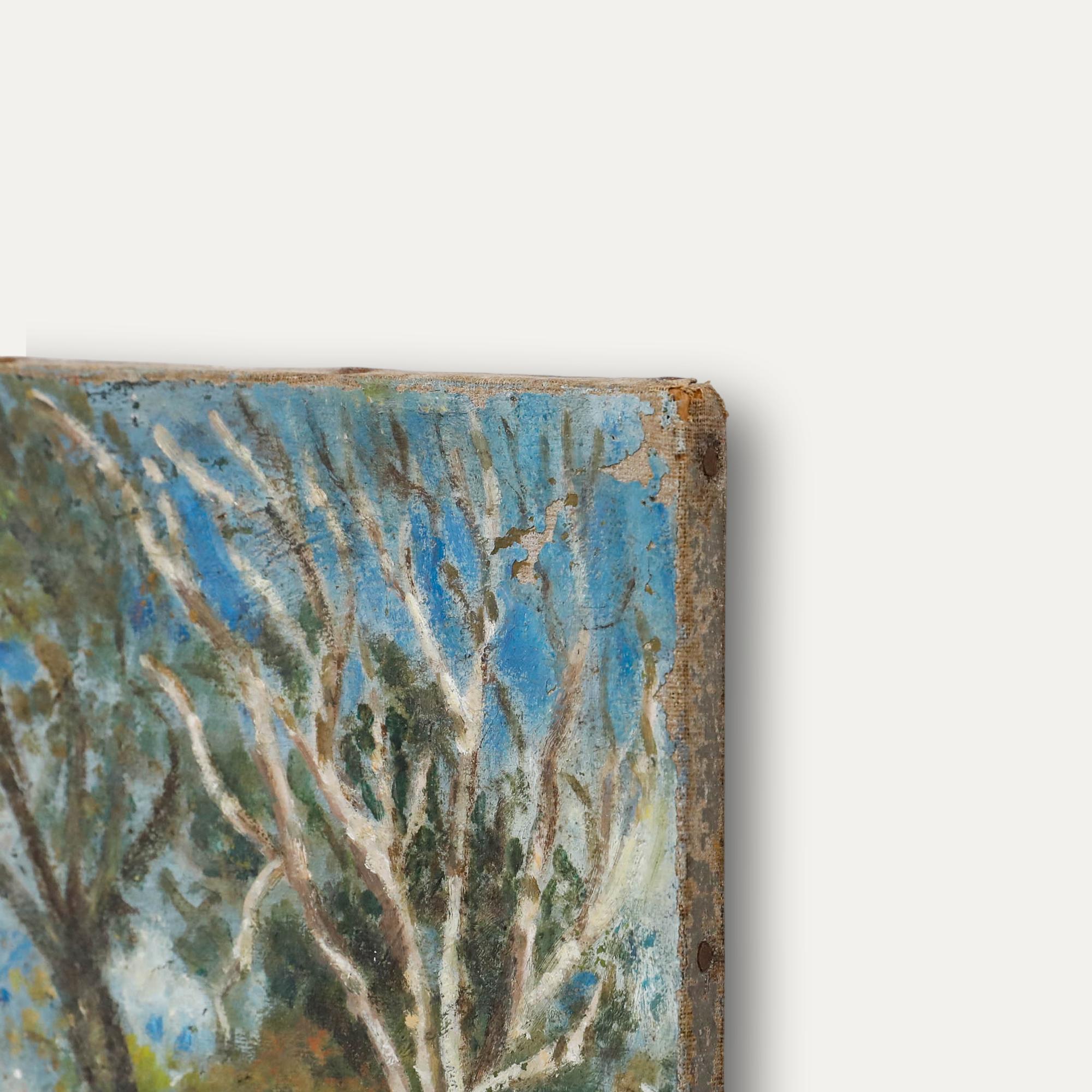 Elaine Blamey - Olio della metà del XX secolo, Tempo d'autunno II in vendita 1