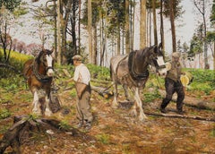 Elaine Broadley  - 1986 Oil, Good Day's Work