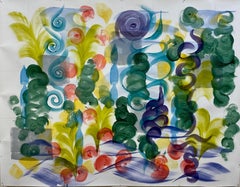 Elemente 2, Acryl auf Papier Gemälde von Caren Furbeyre, 2023
