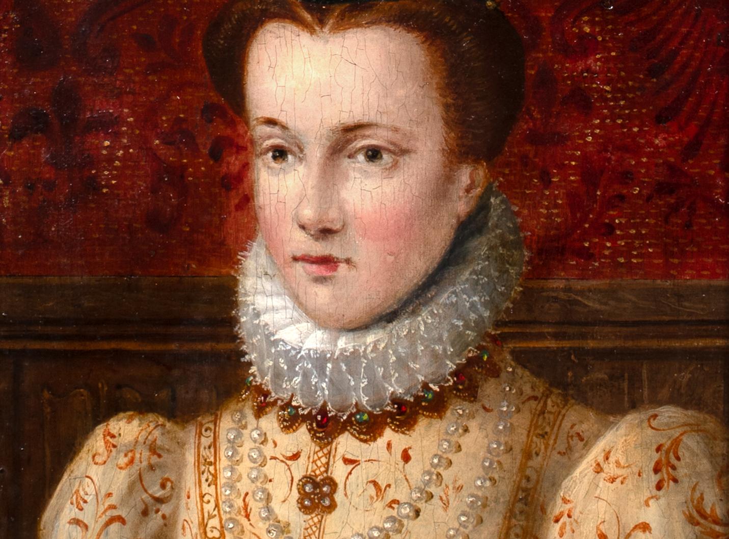 Elisabeth Of Austria, Queen Of France (1554-1592), 16th Century  Francois Clouet en vente 2
