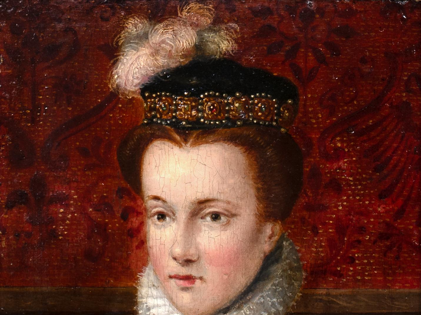 Elisabeth Of Austria, Queen Of France (1554-1592), 16th Century  Francois Clouet en vente 3