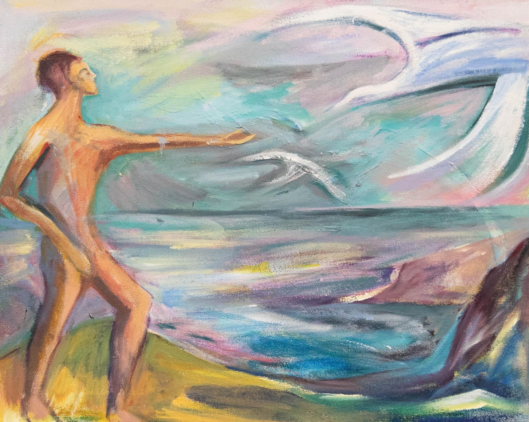 Elizabeth Duncan Meyer (geb.1942) – Ölgemälde, „Out to Sea“, 20. Jahrhundert – Painting von Unknown