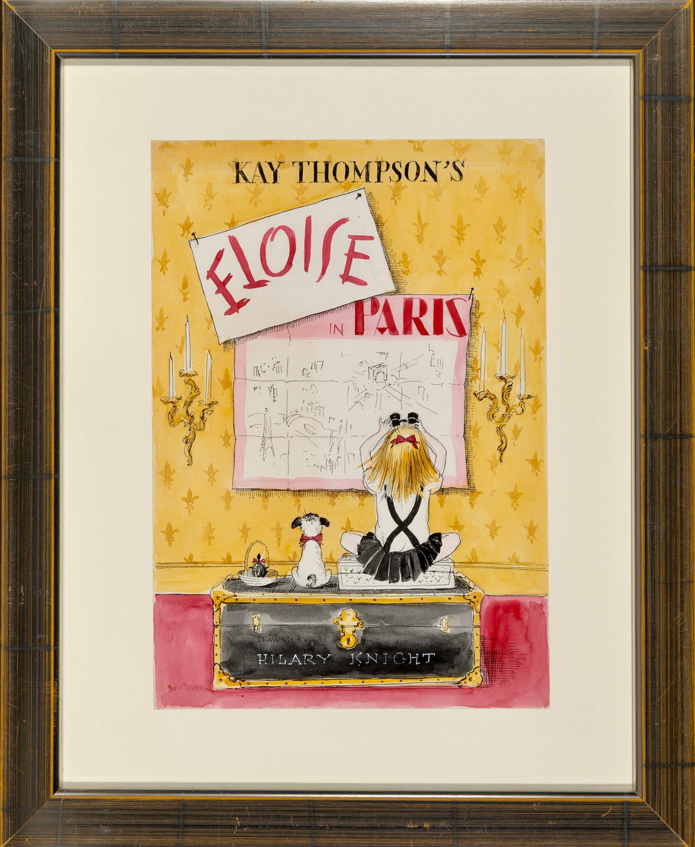 Eloise in Paris, unpublished book cover - Painting by Unknown