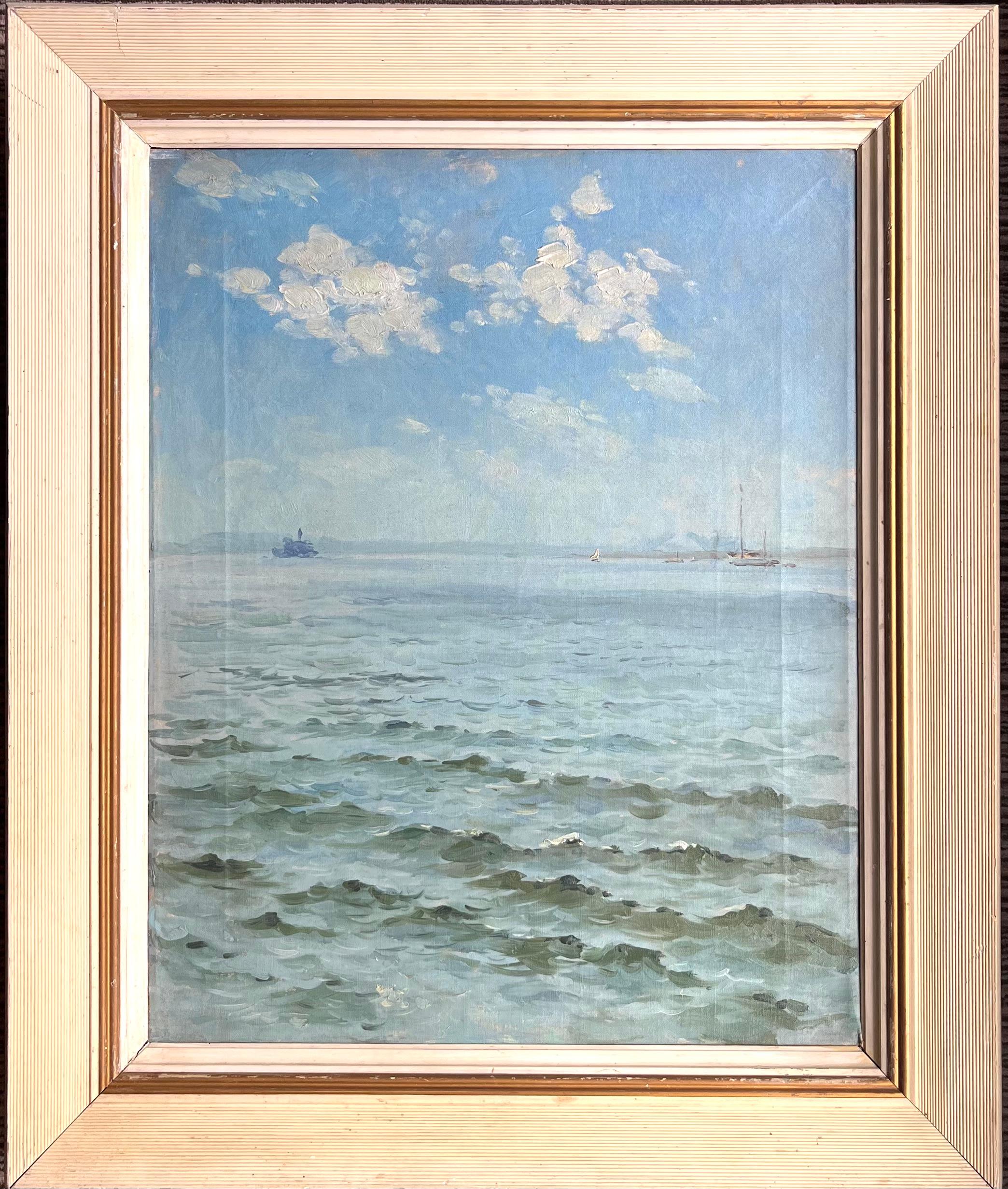 E.M Cros - Blick auf die Großen Seen (Blau), Landscape Painting, von Unknown