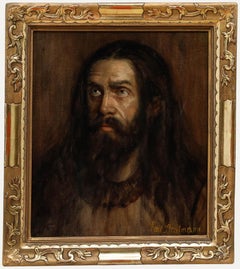 Emil Stratmann (1890-1974) - Huile encadrée, Portrait d'un homme humble