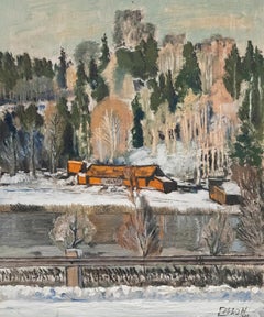 Emson - Swedish School  1971 Oil, Friday