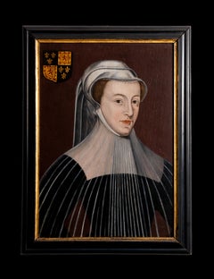 En Deuil Blanc Porträt von Maria, Königin der Schotten (1542-87)