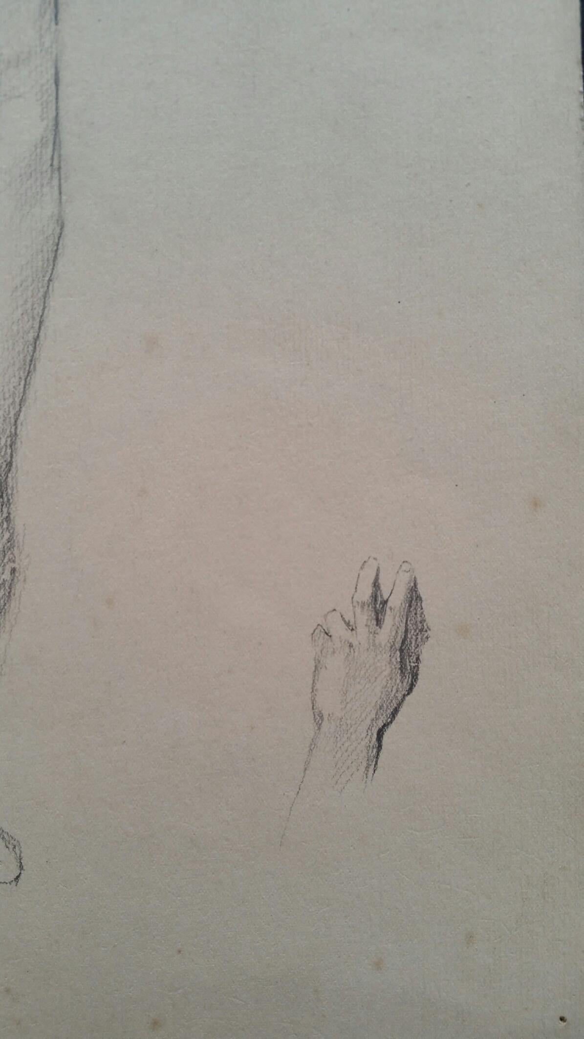 Esquisse de portrait ancien d'une femme debout en vente 2