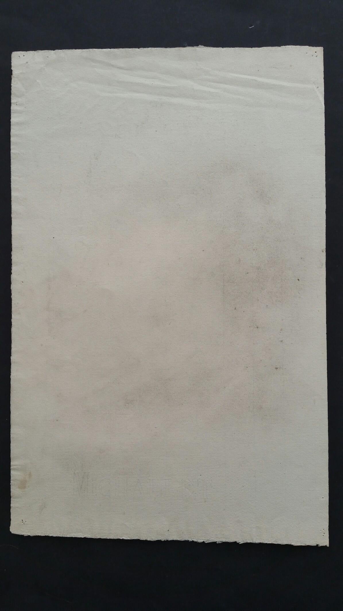Esquisse de portrait au graphite d'une femme nue assise, vue de dos en vente 5