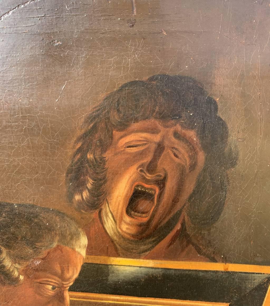 Peintre satirique anglais - peinture du 18e siècle - The Connoisseur and Tired Boy en vente 3