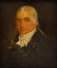 English School 18th Century Oil - Portrait of a Gentleman