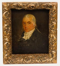 English School 18th Century Oil - Portrait of a Gentleman
