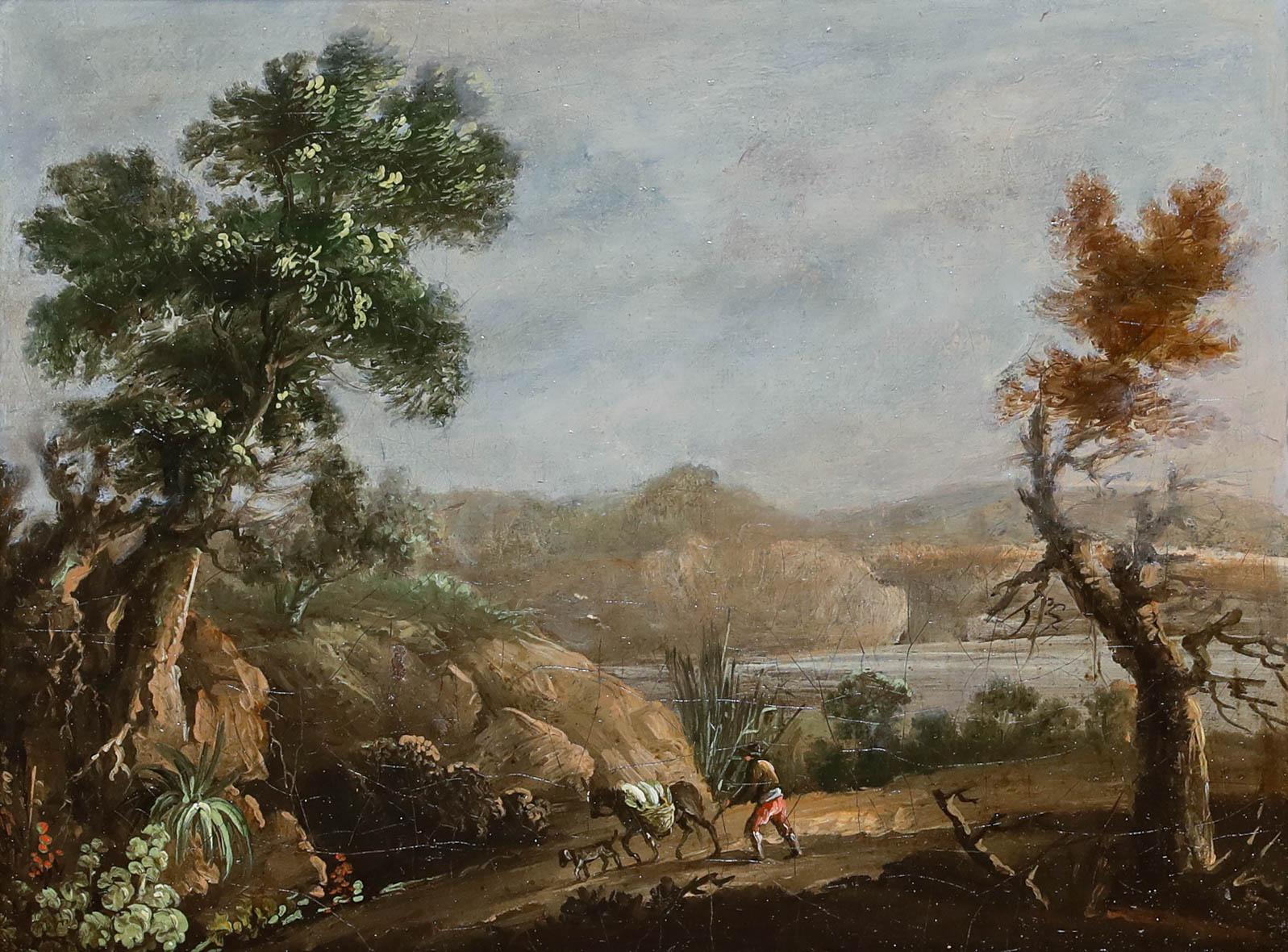 English School 18th Century Oil - The Beast of Burden - Painting by Unknown