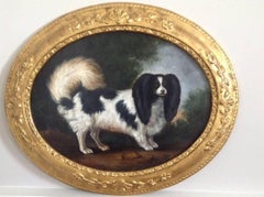 English School 18th Century Spaniel in a Landscape