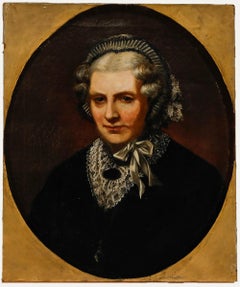 English School 19th Century Oil - Lady of The House