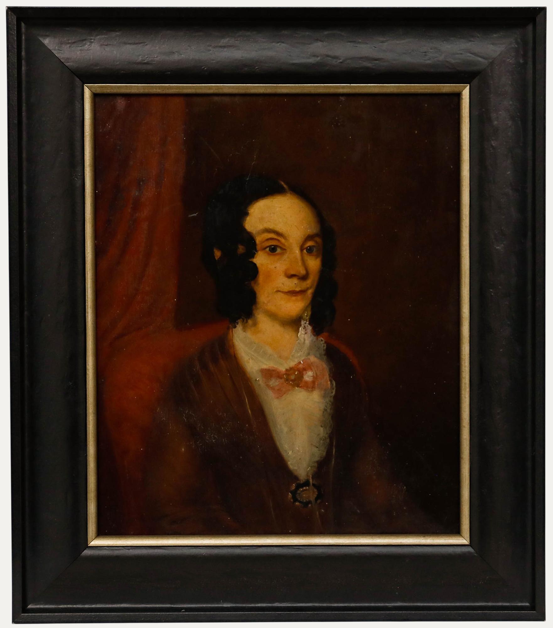 English School 19th Century Oil - Lady of the House