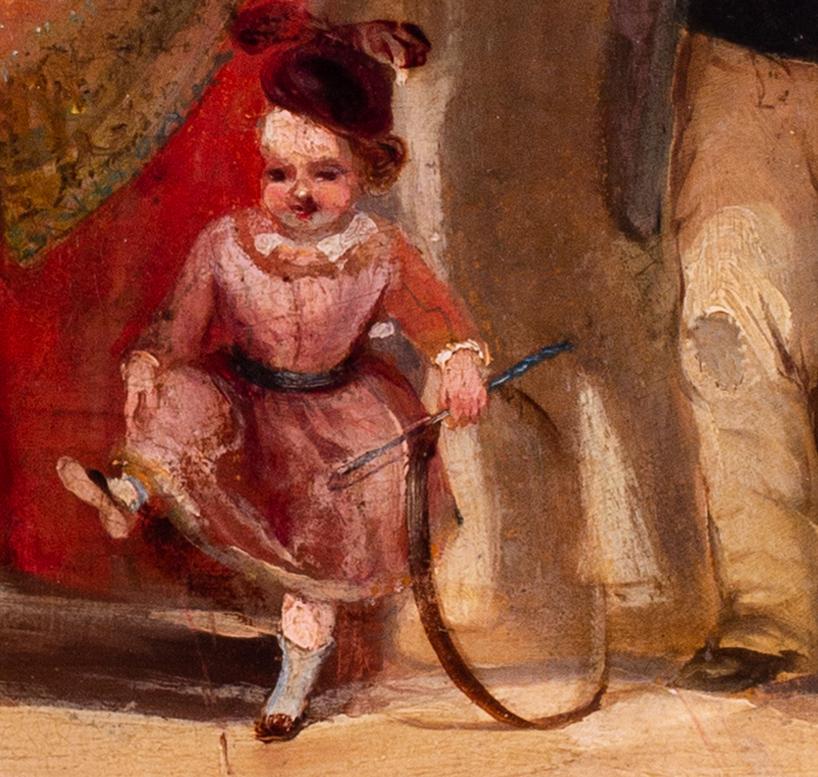 English School, dipinto a olio del XIX secolo 