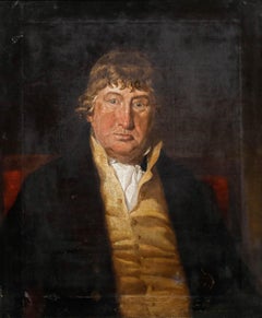 English School 19th Century Oil - Portrait of John Padbury