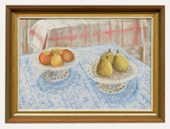 English School 20th Century Oil - Apple and Pears
