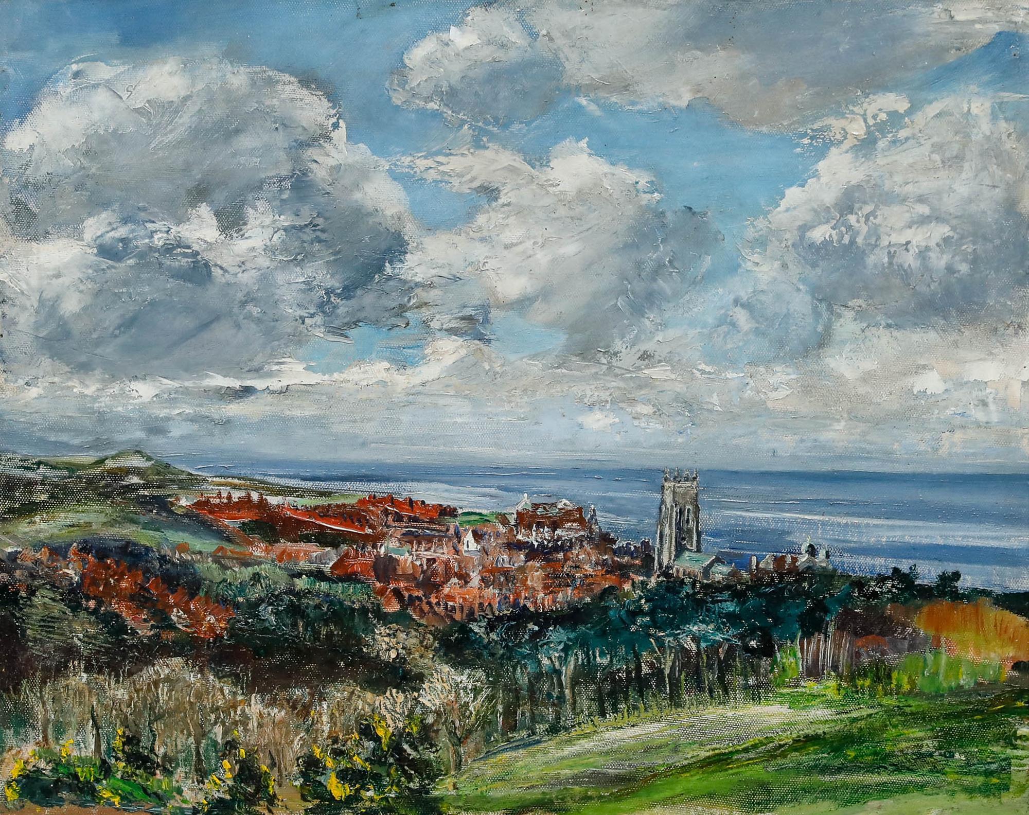 English School 20th Century Oil - Cromer, Norfolk - Painting by Unknown
