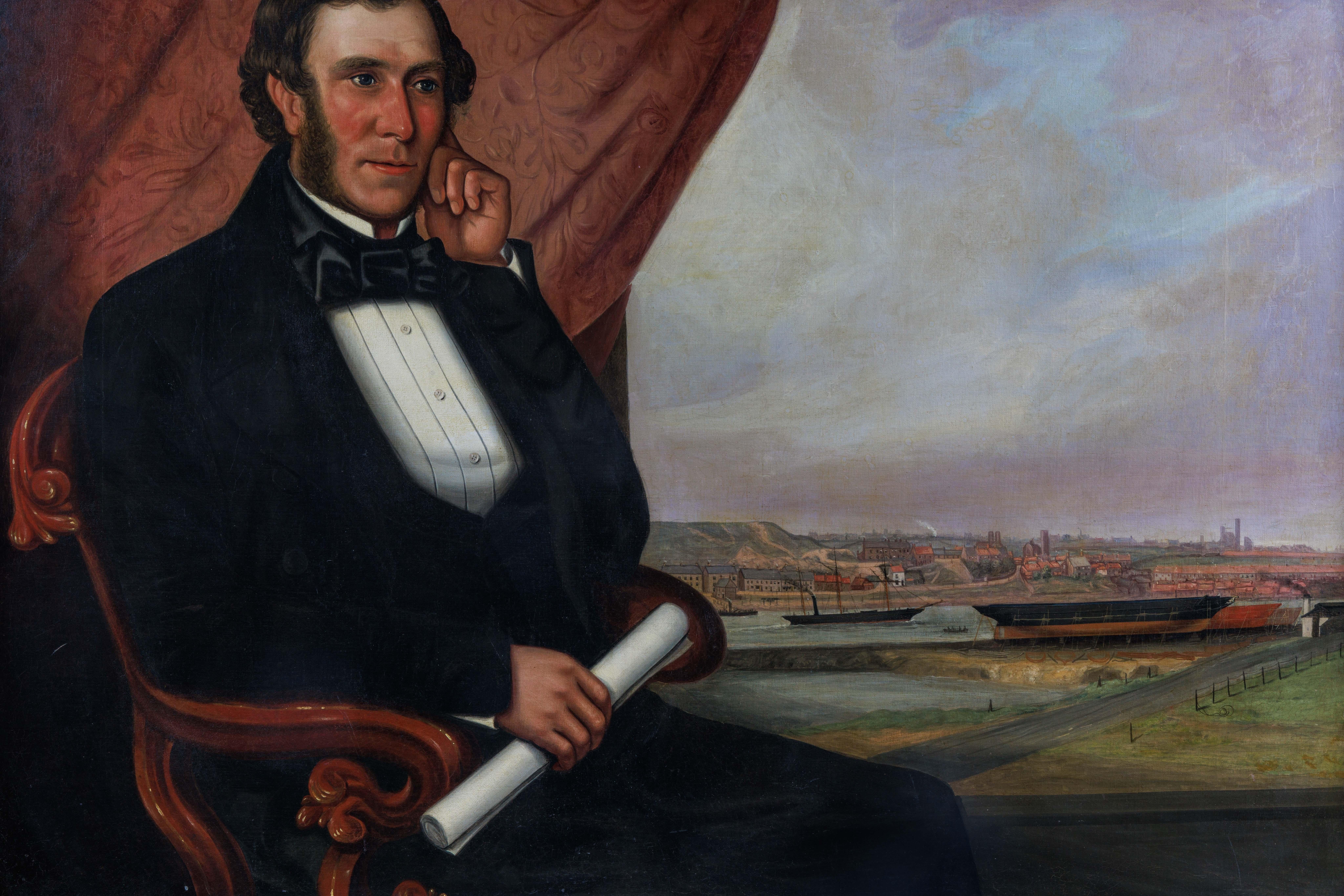 English School, un raro retrato de John Scott Russell y 
