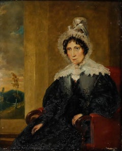 English School Early 19th Century Oil - Portrait of Mary Emerson