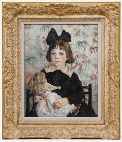 English School Early 20th Century Oil - Portrait of Beryl Crowley