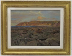 English School Anfang des 20. Jahrhunderts LOVELY Coastal Impressionist Landscape OIL PAINTING
