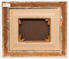 English School Mid 19th Century Oil - Blacksmith Shoeing a Horse