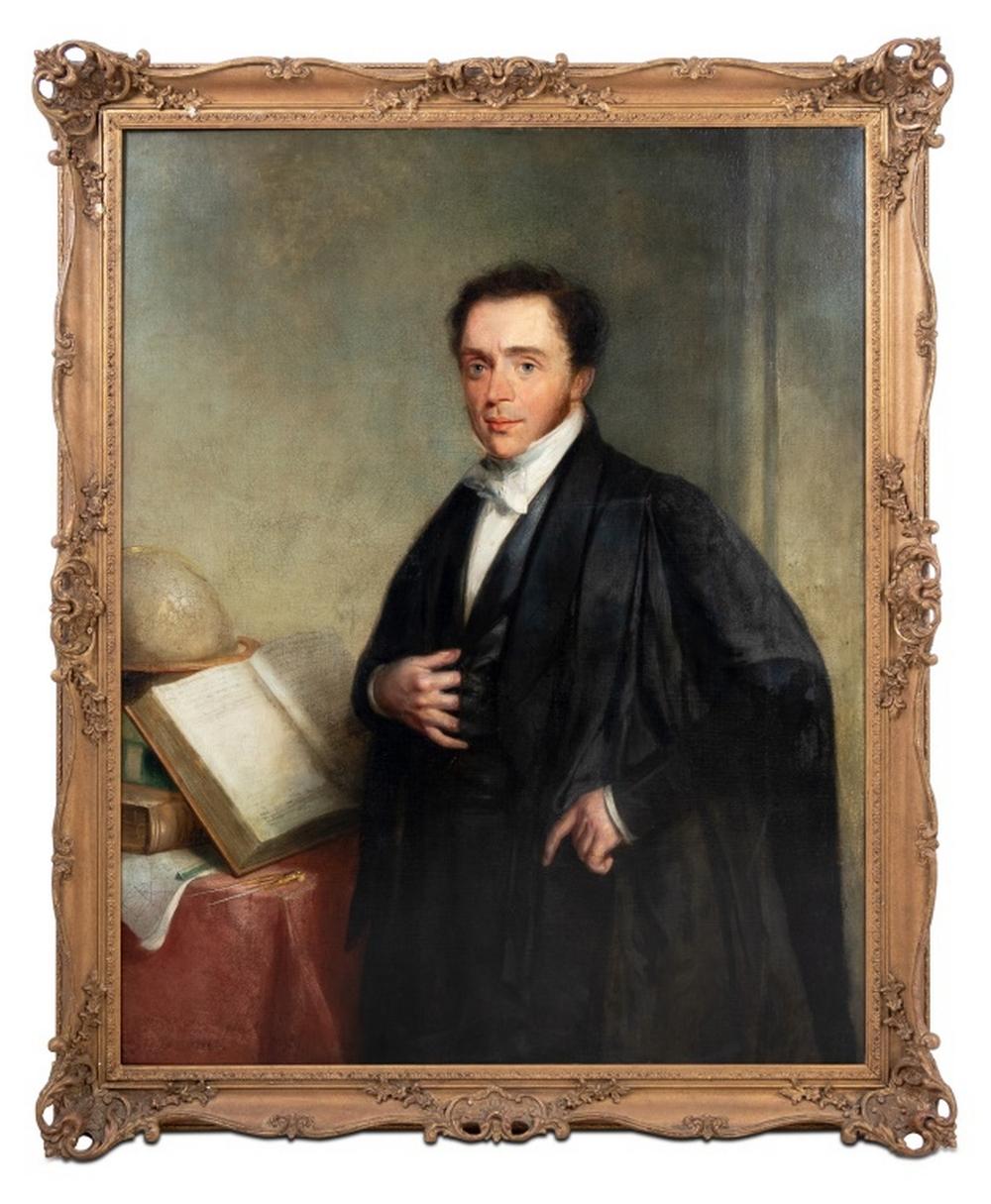 English School Retrato de un erudito Óleo sobre lienzo