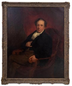 Ritratto di gentiluomo della English School Olio su tela