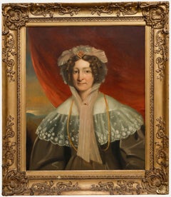 English School Victorian Oil - Portrait of a Lady
