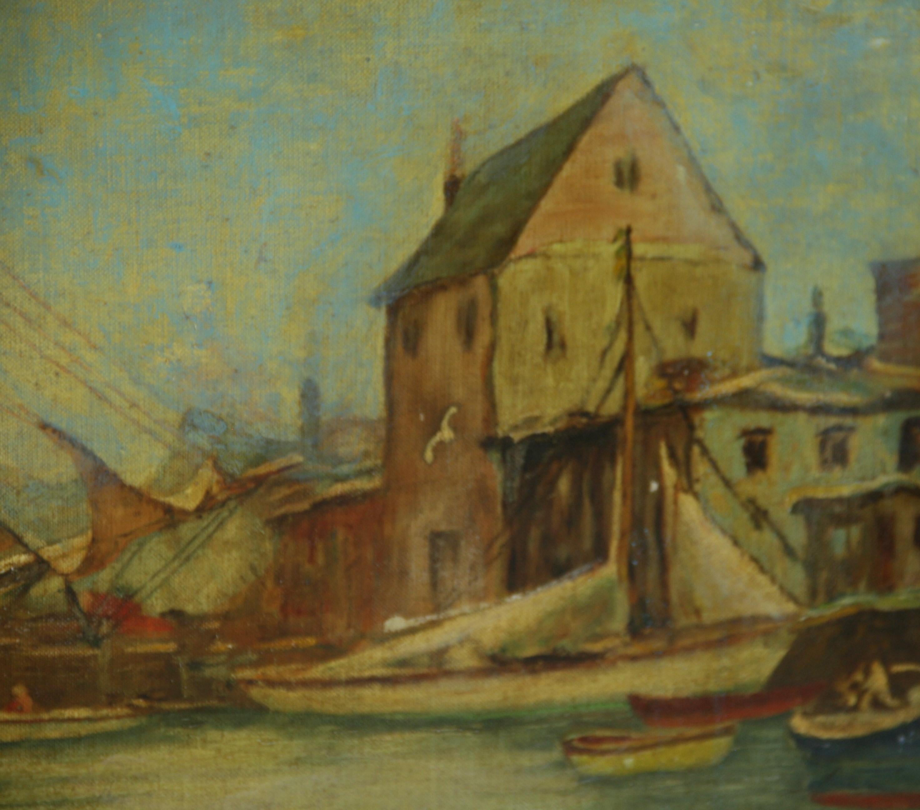 English Scooner Leaving the Dock von J.H.Hutchman im Angebot 2